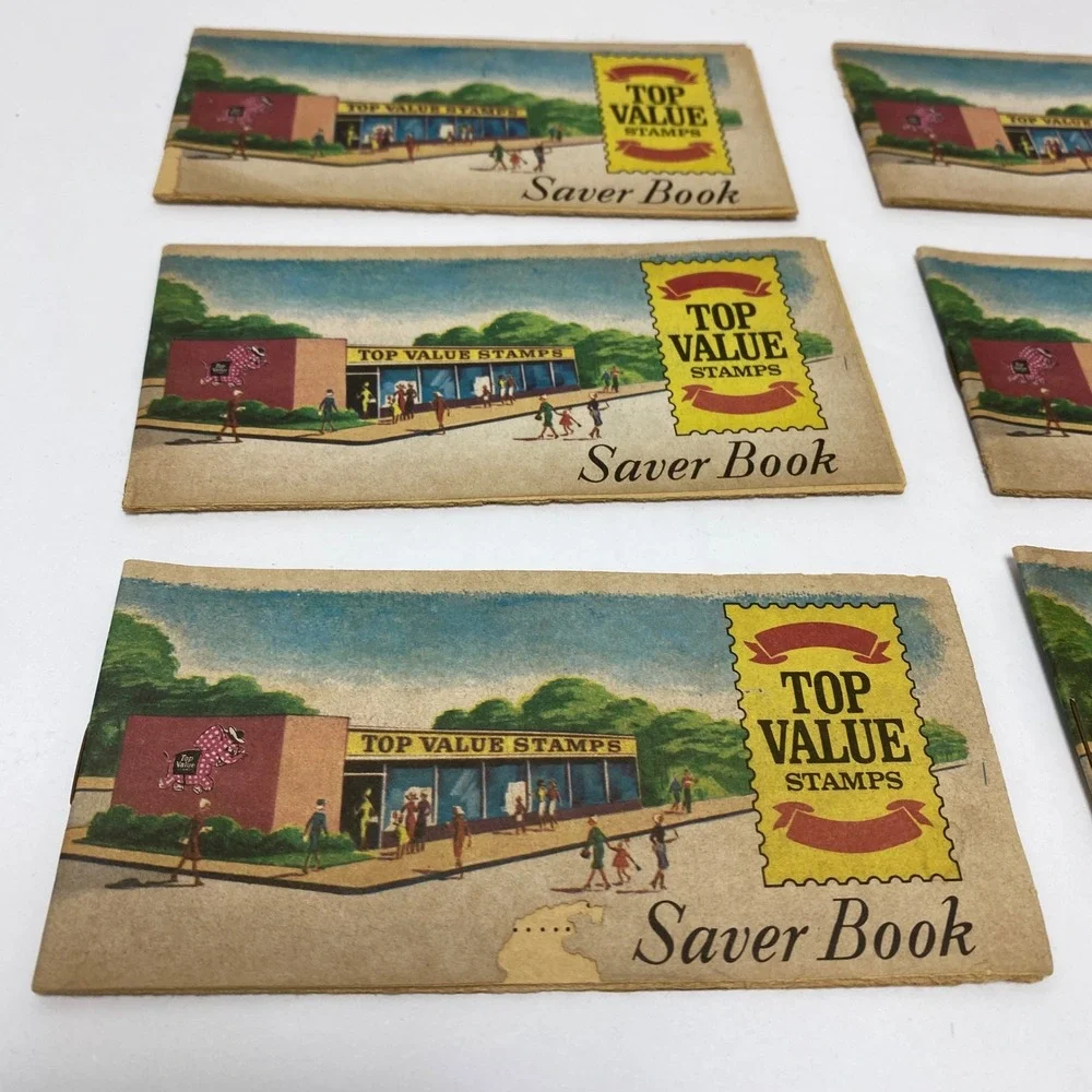 Vintage‎ Top Value Stamps Saver Book Collection Retro Collectible Paper